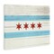 Stupell Industries Chicago Flag Distressed Style Canvas Wall Art